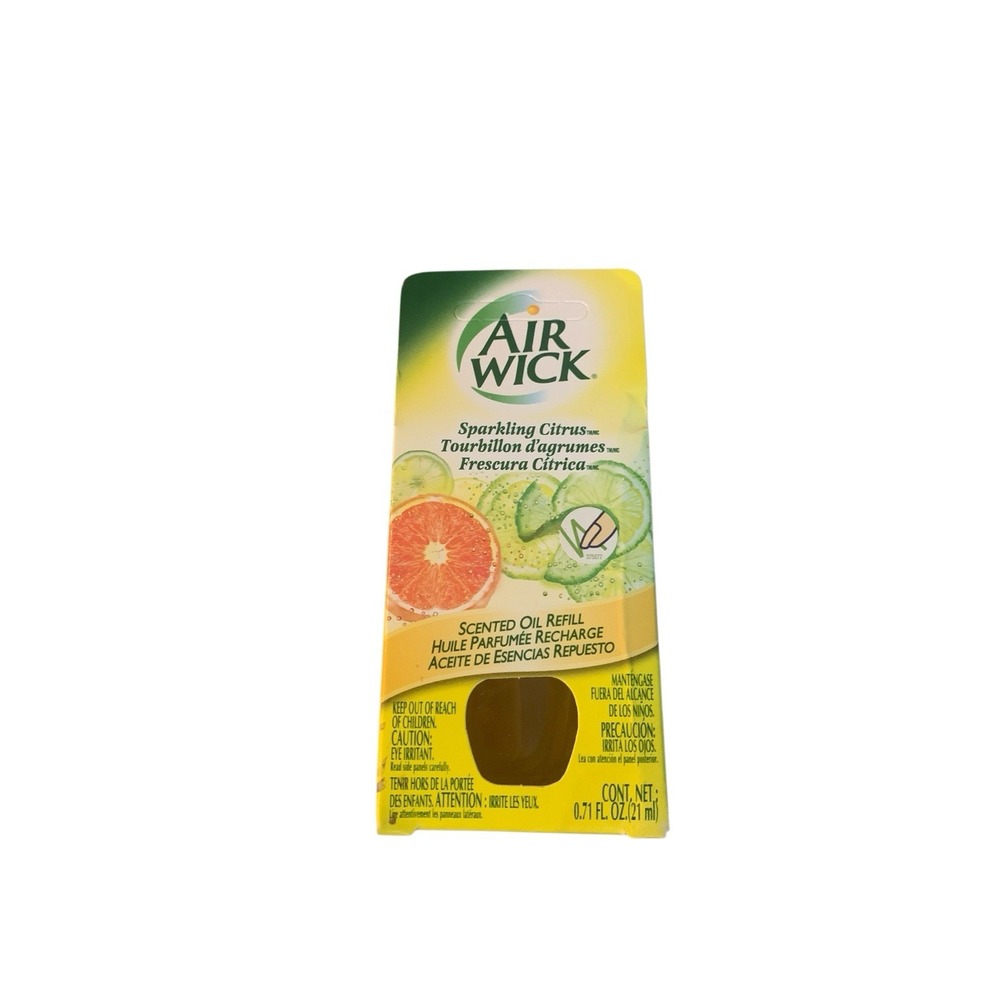 Vintage Air Wick Scented Oil Refill Sparkling Citrus Plug In Warmer 0.71oz 2003